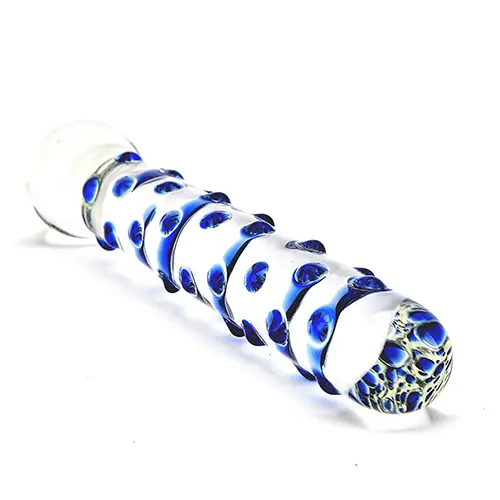 Spectrum Nubby Textured Glass Dildo - Image 2