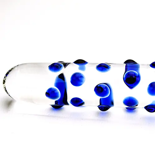 Spectrum Nubby Textured Glass Dildo - Image 3