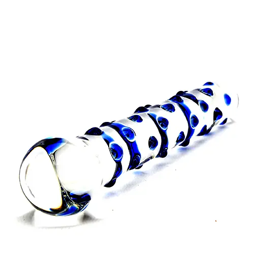 Spectrum Nubby Textured Glass Dildo - Image 5