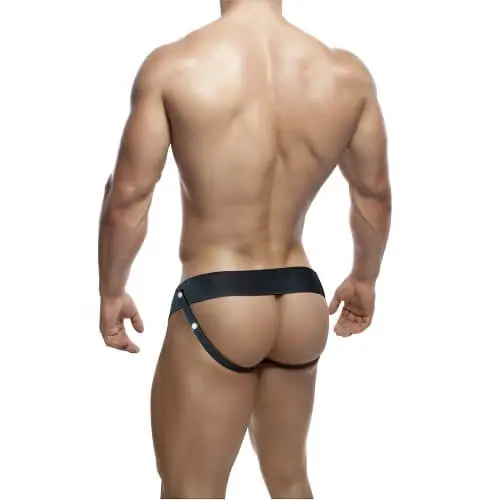 Unisex Hollow Strap-On 6 Inch Black - Image 2