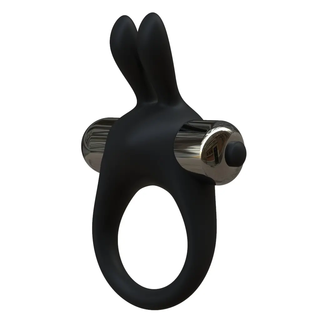 JoyRings Silicone Rabbit Vibrating Cock Ring - Image 2