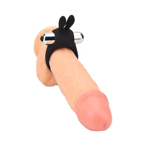 JoyRings Silicone Rabbit Vibrating Cock Ring - Image 3