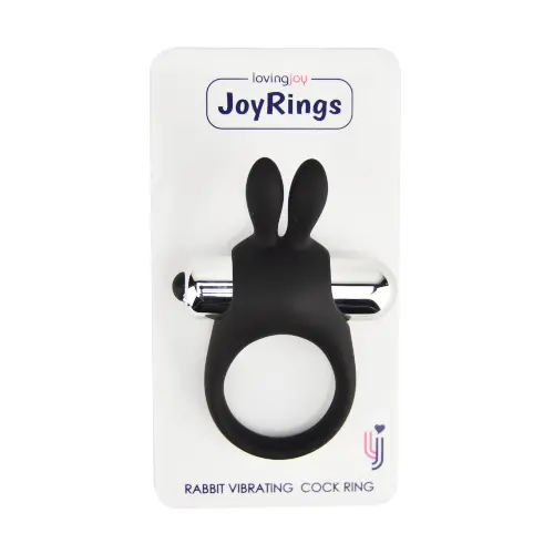JoyRings Silicone Rabbit Vibrating Cock Ring - Image 4