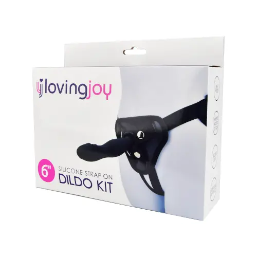 Loving Joy 6 Inch Silicone Strap On Dildo Kit - Image 8