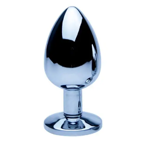Precious Metals Silver Butt Plug-Large - Image 2