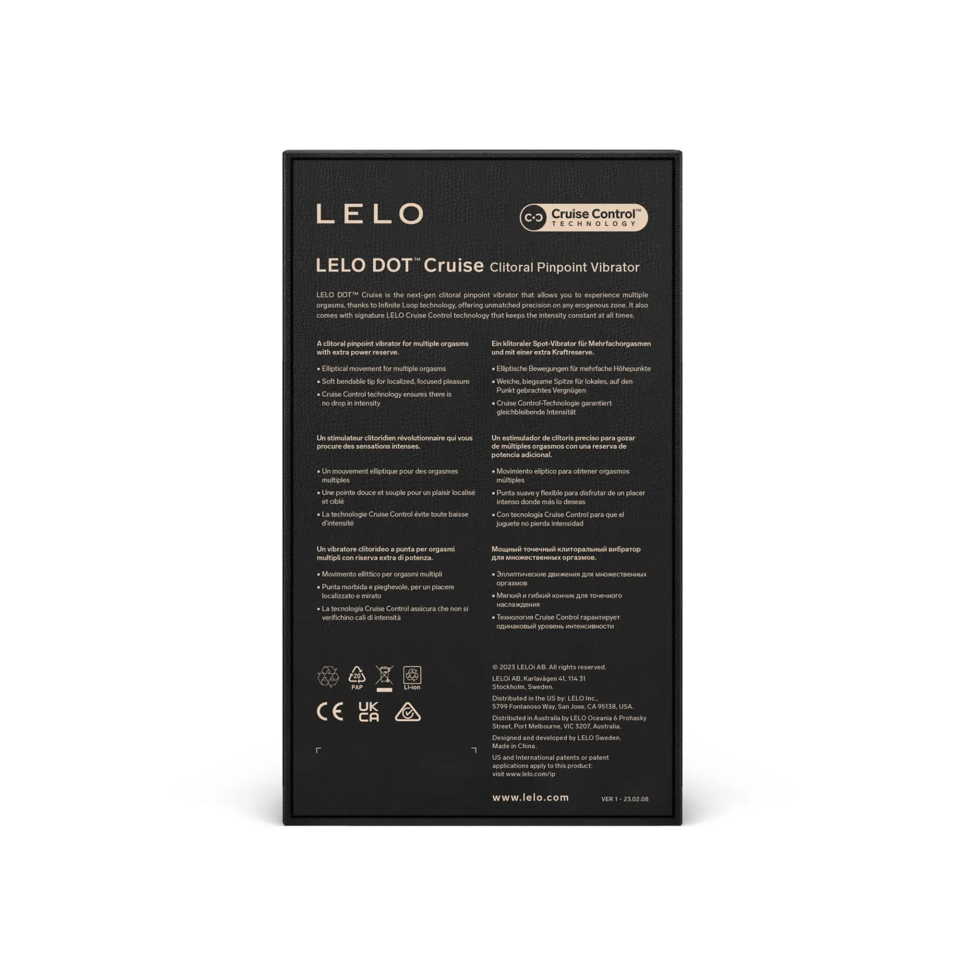 LELO Dot Cruise Clitoral Vibrator Peach Please - Image 4