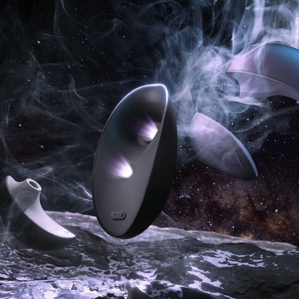 Svakom Galaxie Suction Vibrator with Mood Projector Midnight Black - Image 14