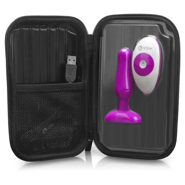 b-Vibe Novice Plug Fuchsia/Silver - Image 2
