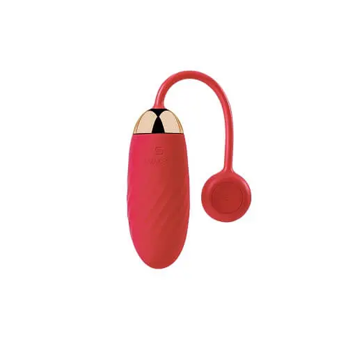 Svakom Ella APP Controlled Silicone Vibrating Egg Red - Image 2