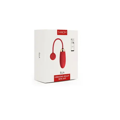 Svakom Ella APP Controlled Silicone Vibrating Egg Red - Image 6