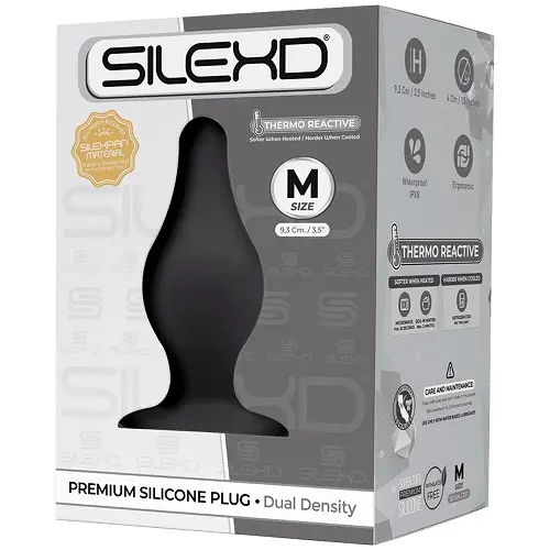 SilexD Dual Density Tapered Silicone Butt Plug Medium - Image 3