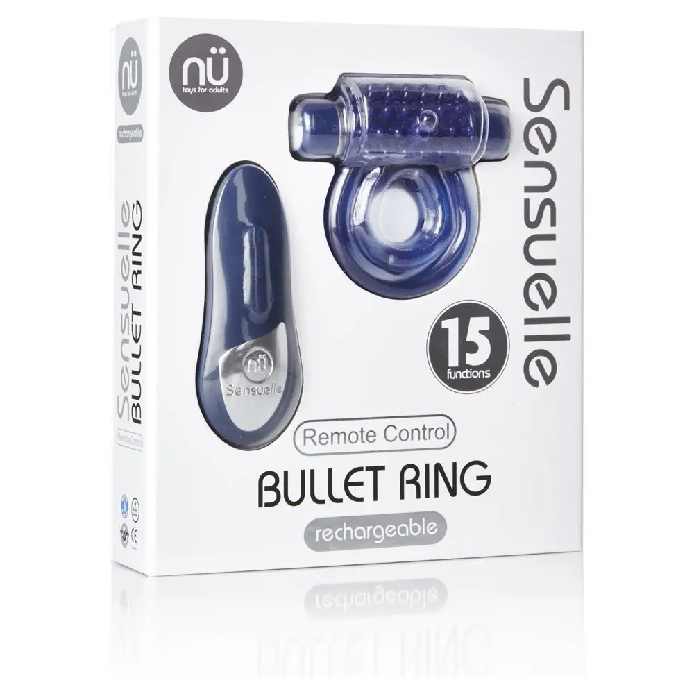 Nu Sensuelle Remote Control 15 Function Cockring Blue - Image 2