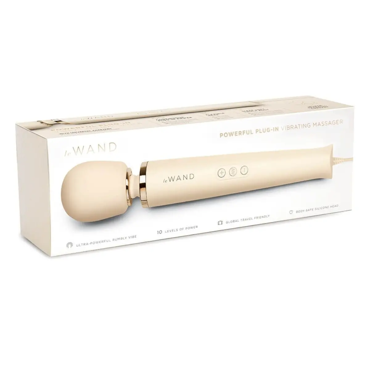 Le Wand Powerful Plug In Vibrating Massager Cream - Image 5