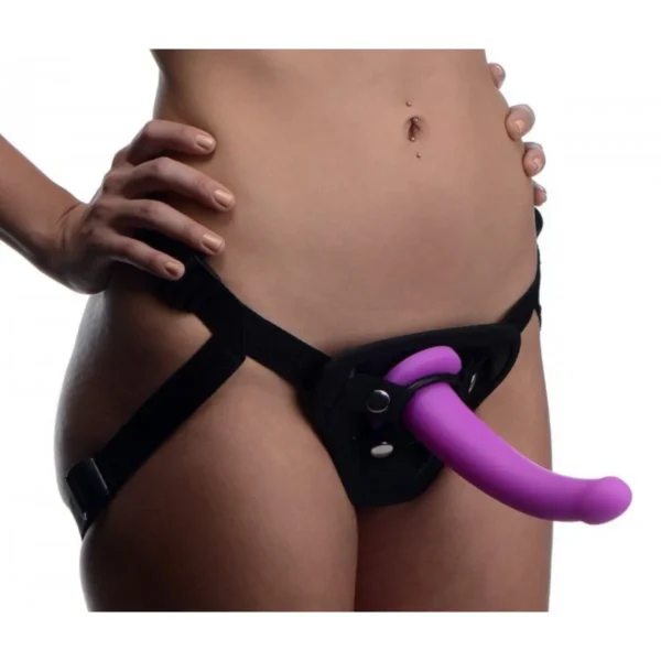 Navigator Silicone G-Spot Dildo with Harness - Image 10