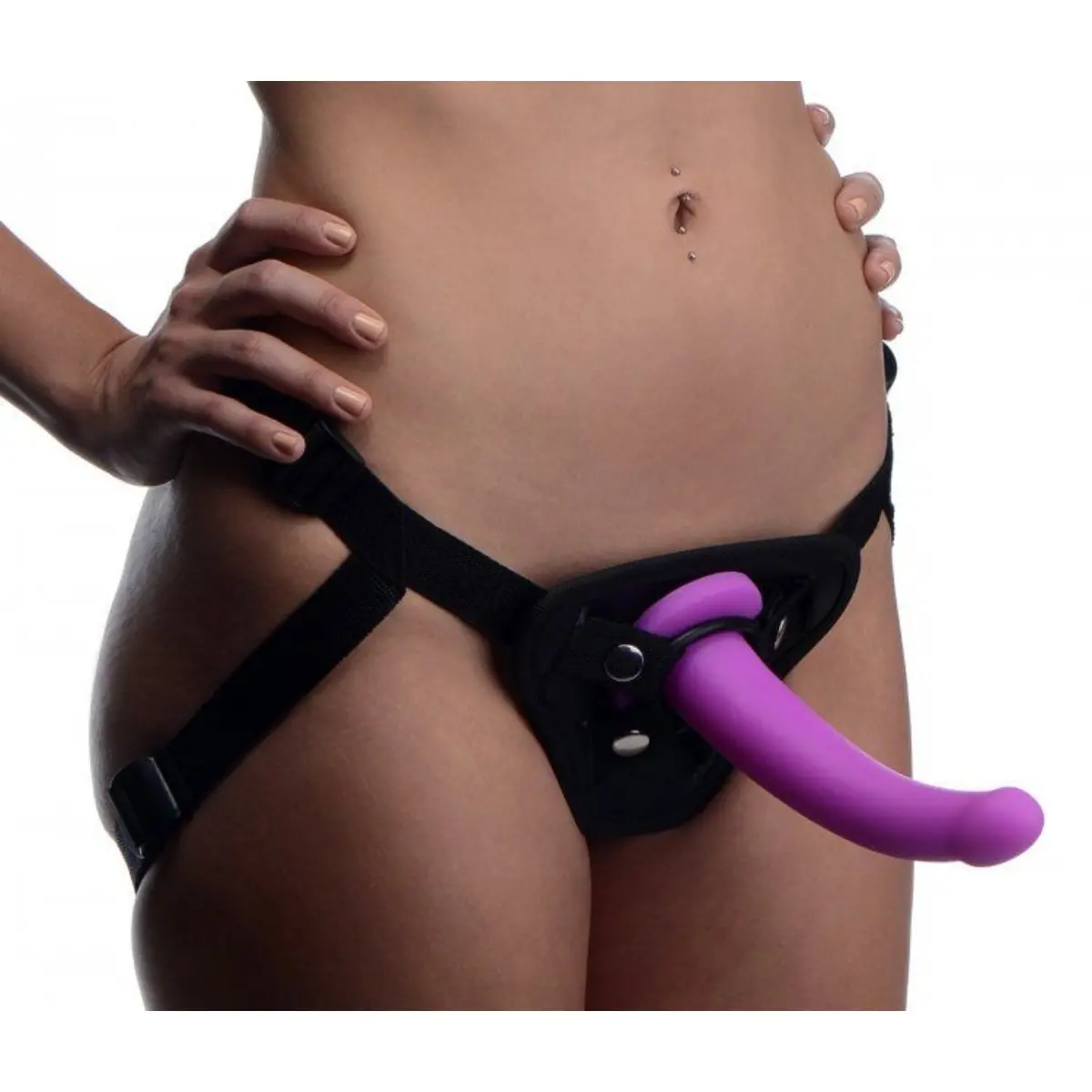 Navigator Silicone G-Spot Dildo with Harness - Image 10
