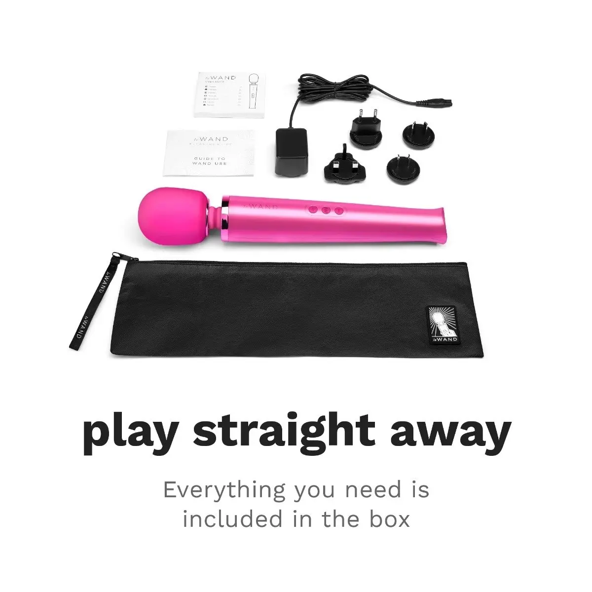 Le Wand Rechargeable Vibrating Massager Magenta - Image 6