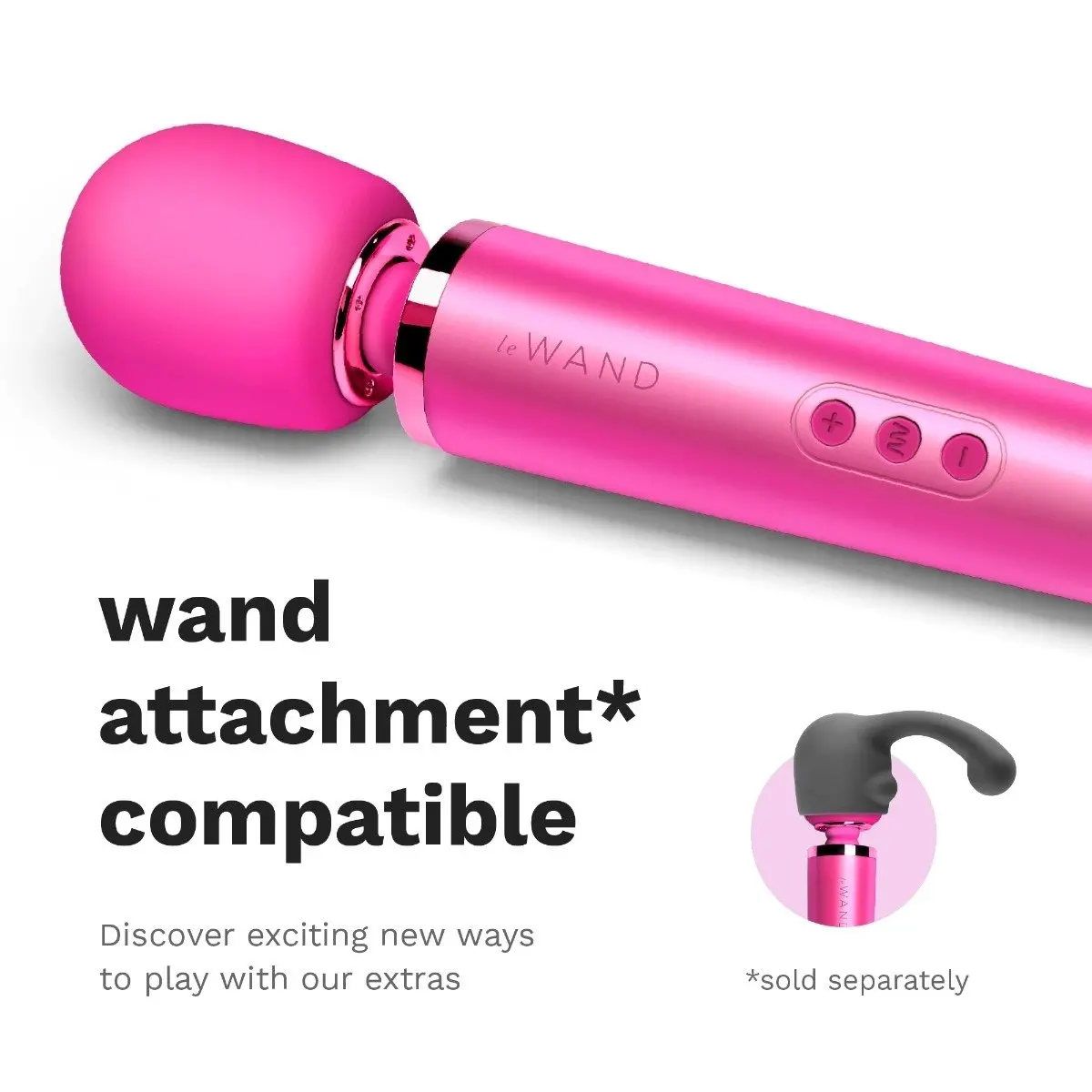 Le Wand Rechargeable Vibrating Massager Magenta - Image 10