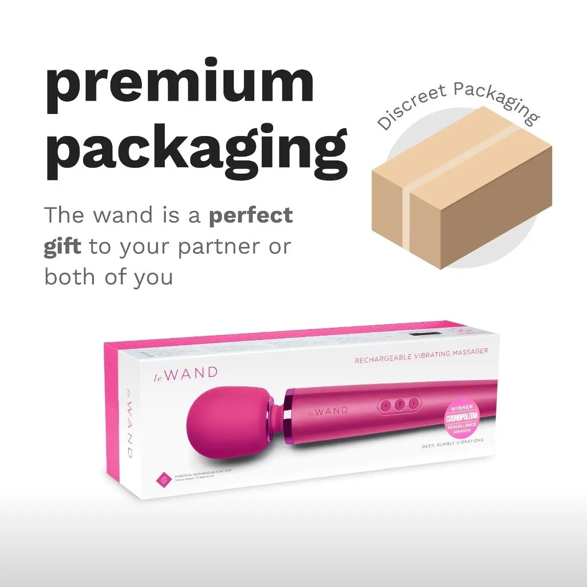 Le Wand Rechargeable Vibrating Massager Magenta - Image 12