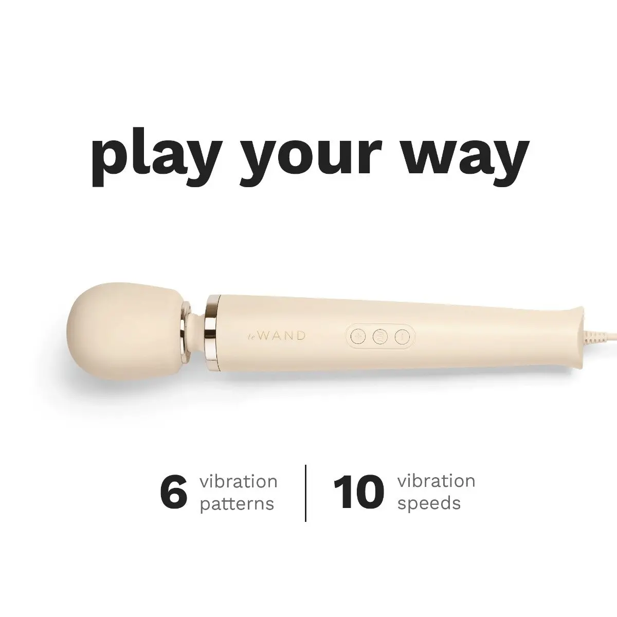 Le Wand Powerful Plug In Vibrating Massager Cream - Image 7