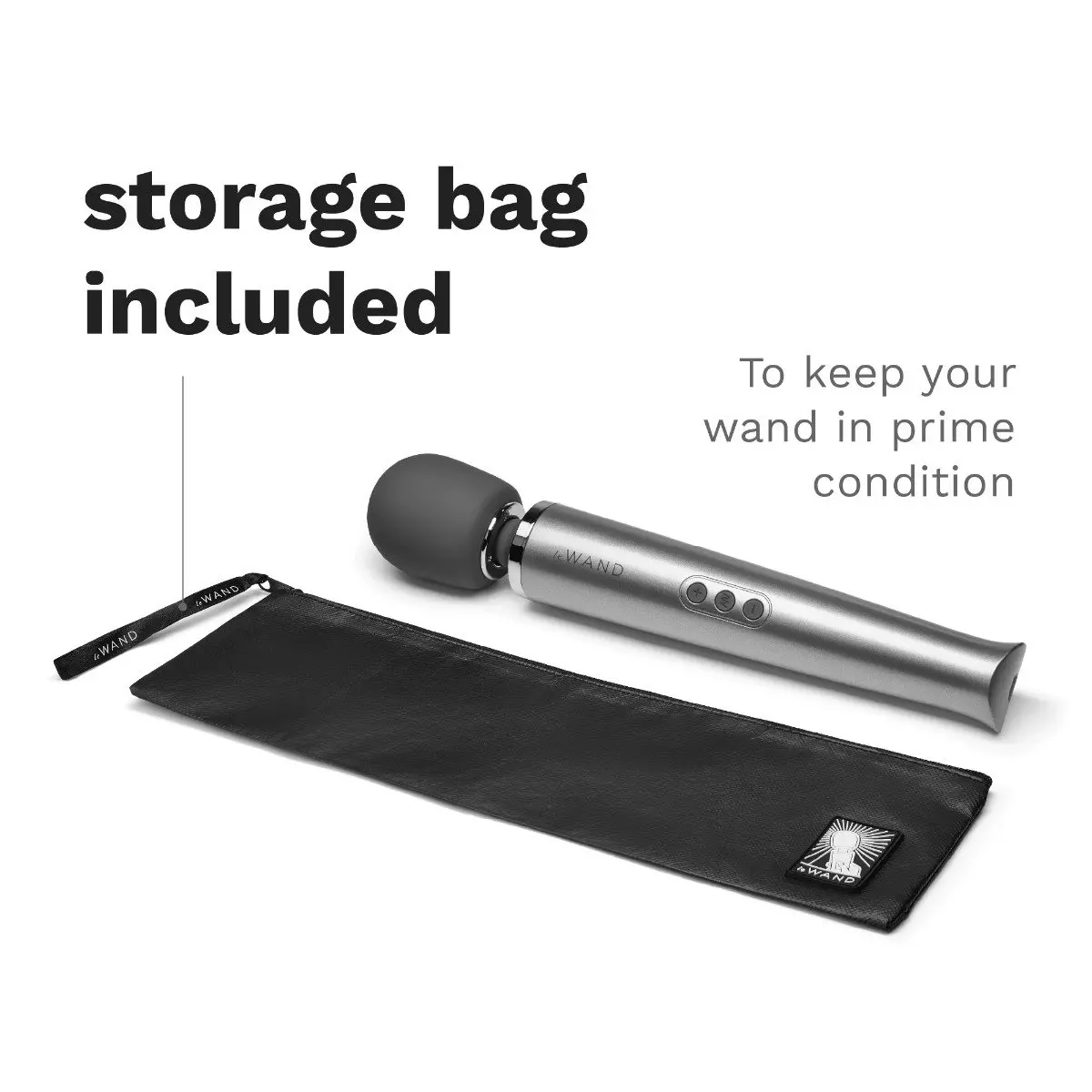 Le Wand Rechargeable Massager Grey - Image 12