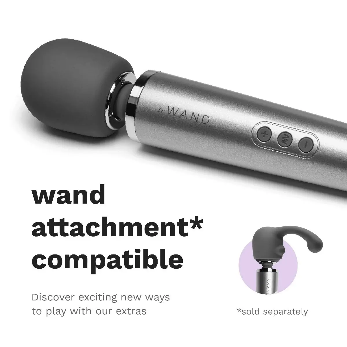 Le Wand Rechargeable Massager Grey - Image 15
