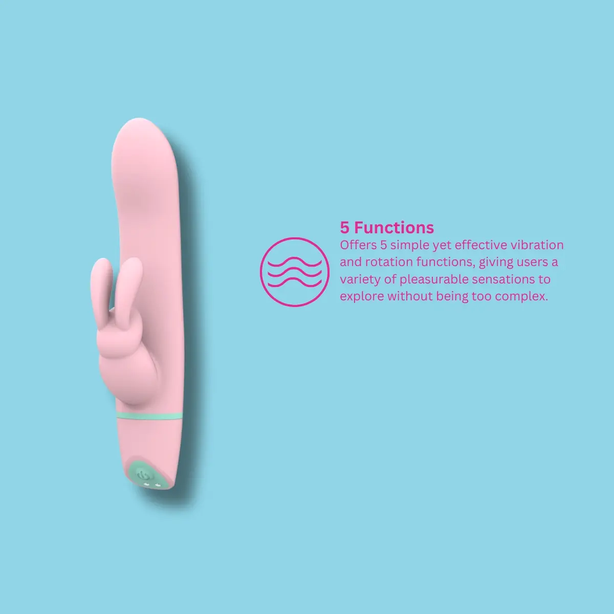 Mina Ripple Vibrating & Rotating Rabbit Vibrator - Image 8
