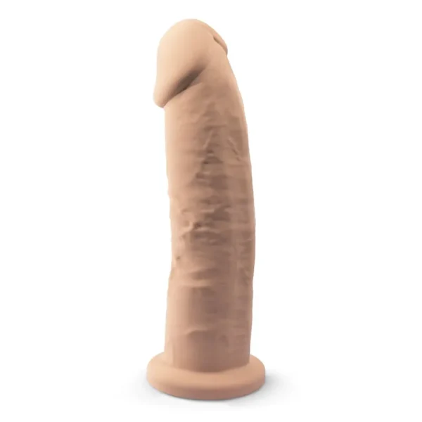 SilexD 9 inch Realistic Girthy Silicone Dual Density Dildo with Suction Cup - Image 3