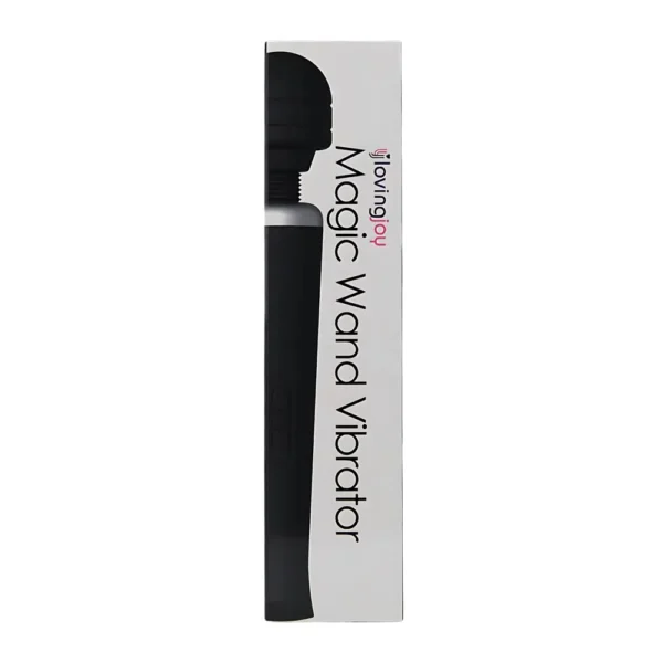 Loving Joy Rechargeable Magic Wand Vibrator Black - Image 5