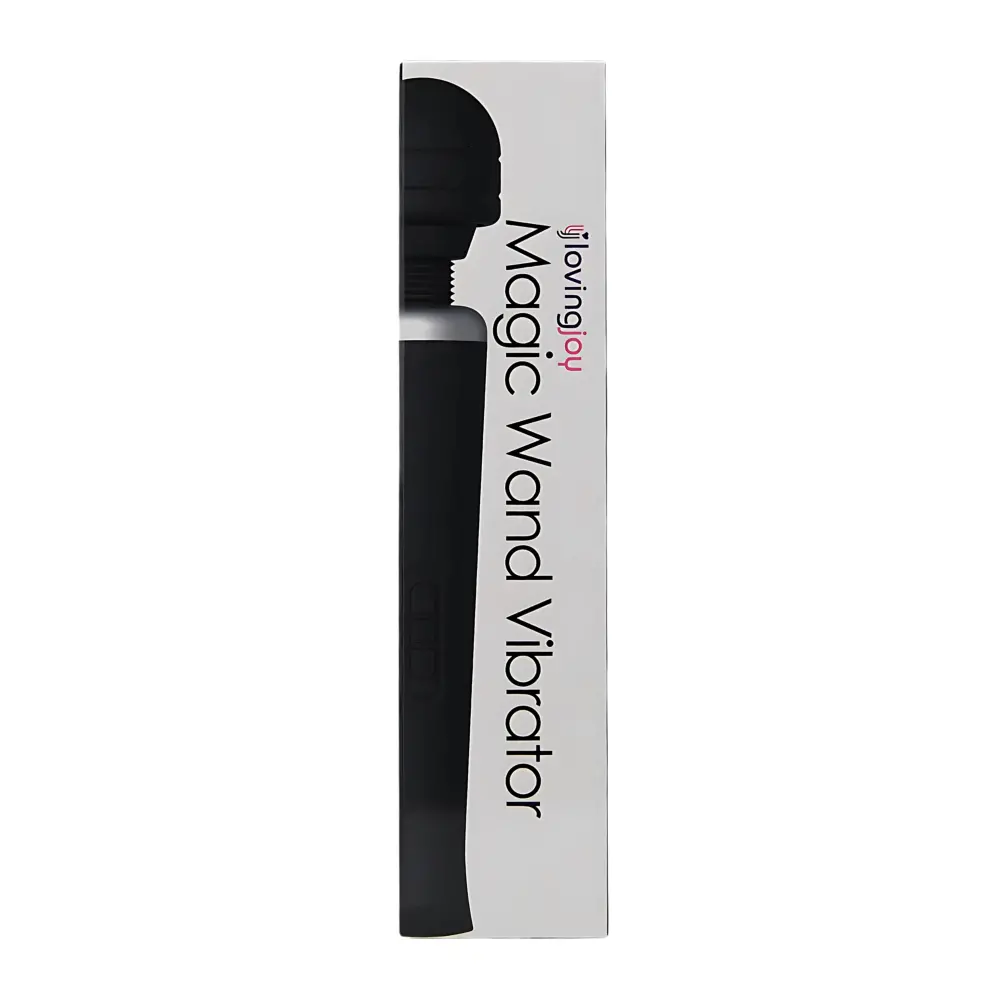 Loving Joy Rechargeable Magic Wand Vibrator Black - Image 5