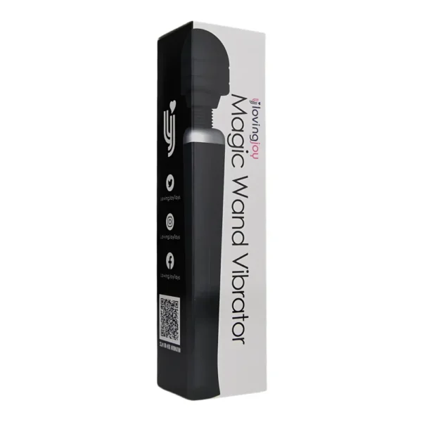 Loving Joy Rechargeable Magic Wand Vibrator Black - Image 7