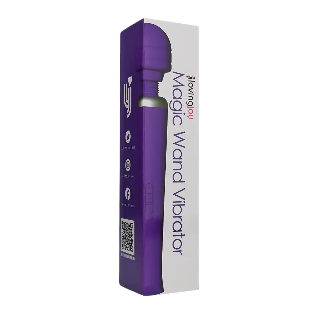 Loving Joy Rechargeable Magic Wand Vibrator Purple - Image 6