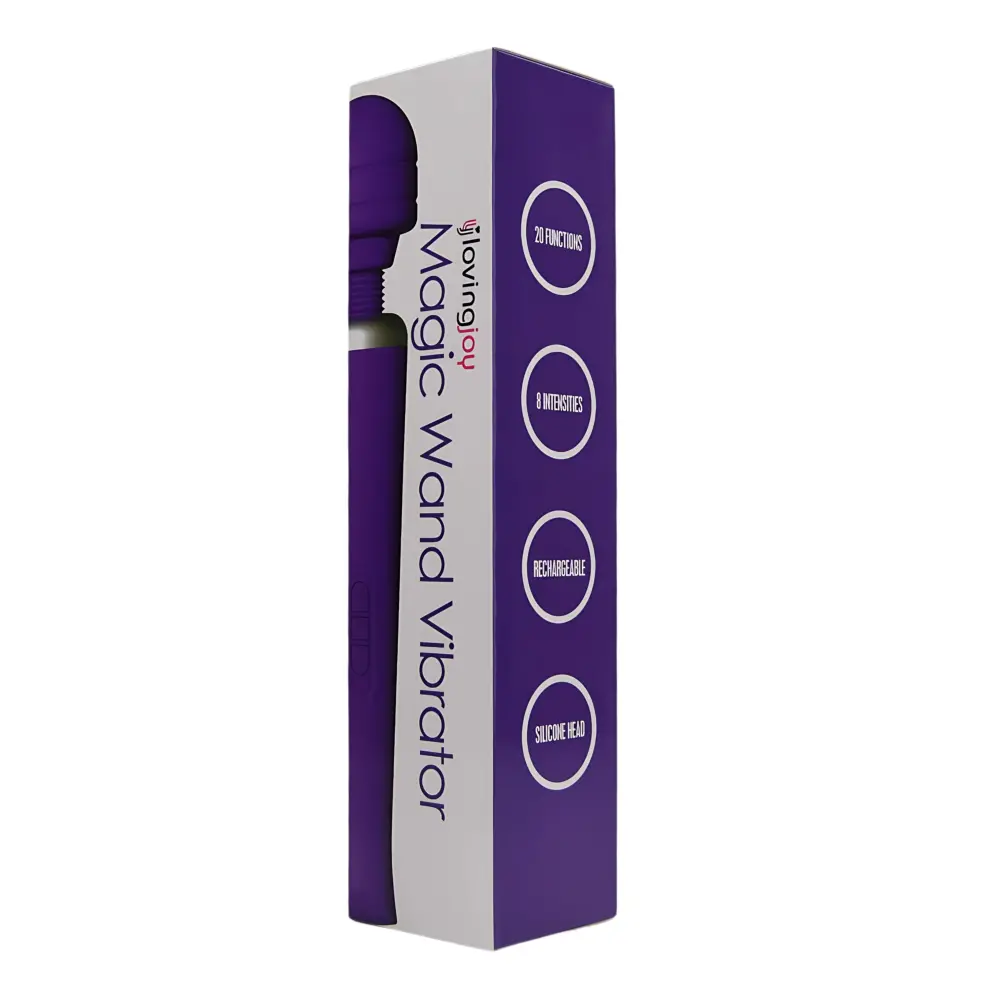 Loving Joy Rechargeable Magic Wand Vibrator Purple - Image 7