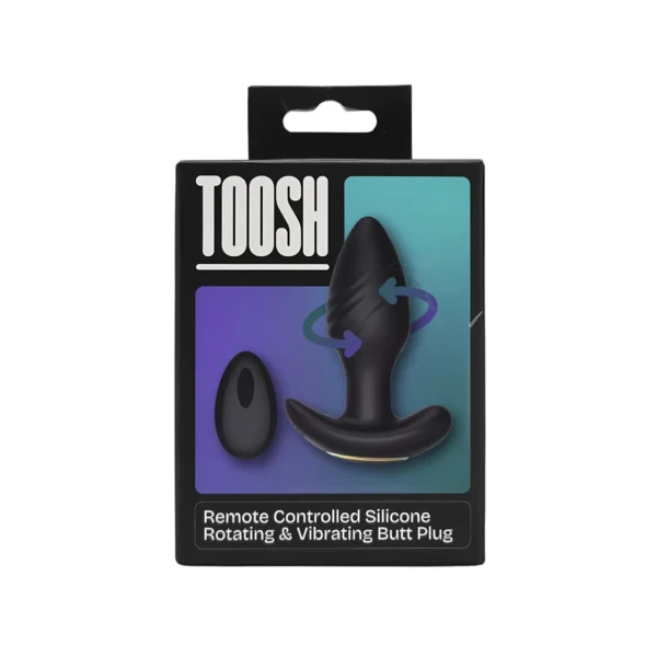 Toosh Remote Controlled Silicone Rotating & Vibrating Butt Plug - Image 9