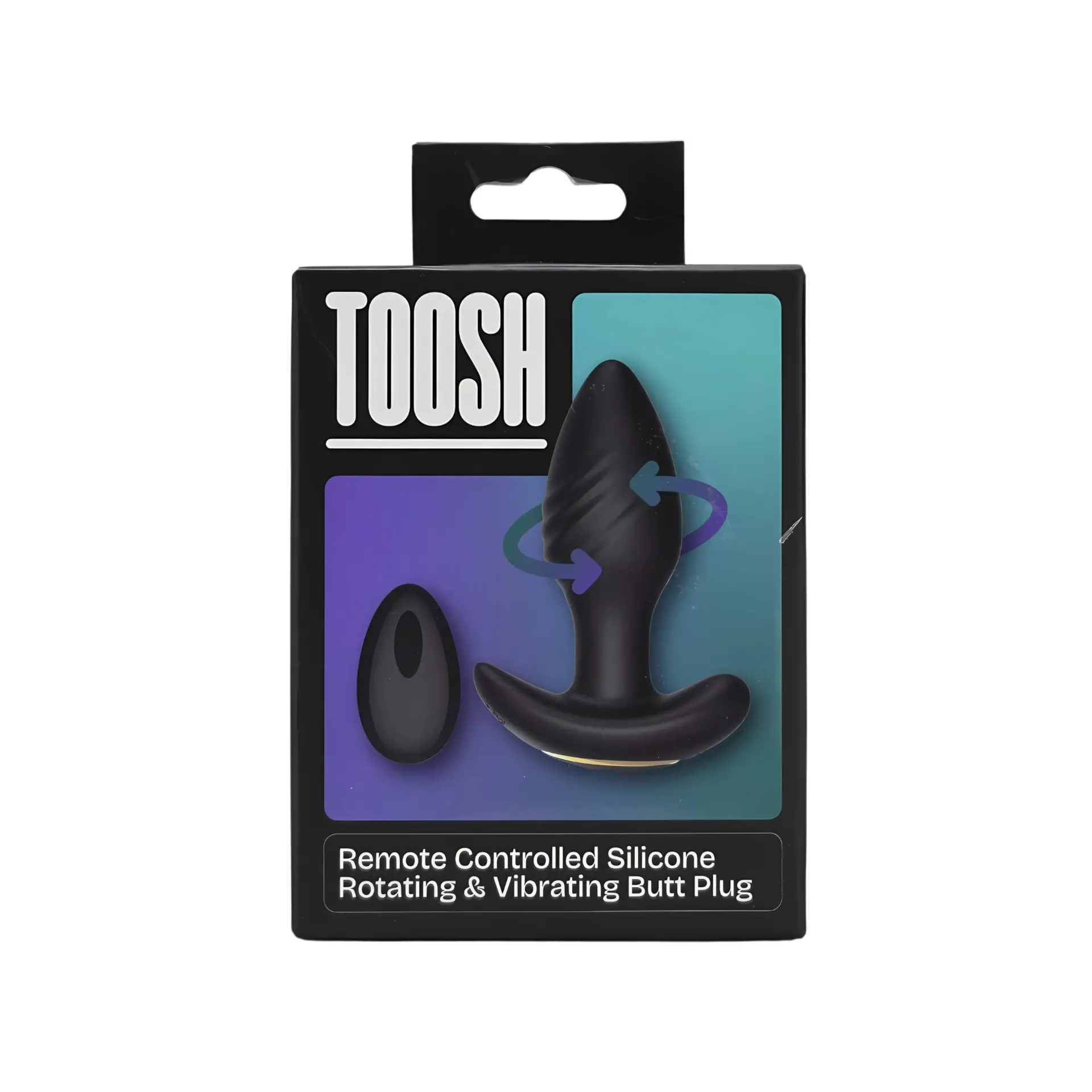 Toosh Remote Controlled Silicone Rotating & Vibrating Butt Plug - Image 9
