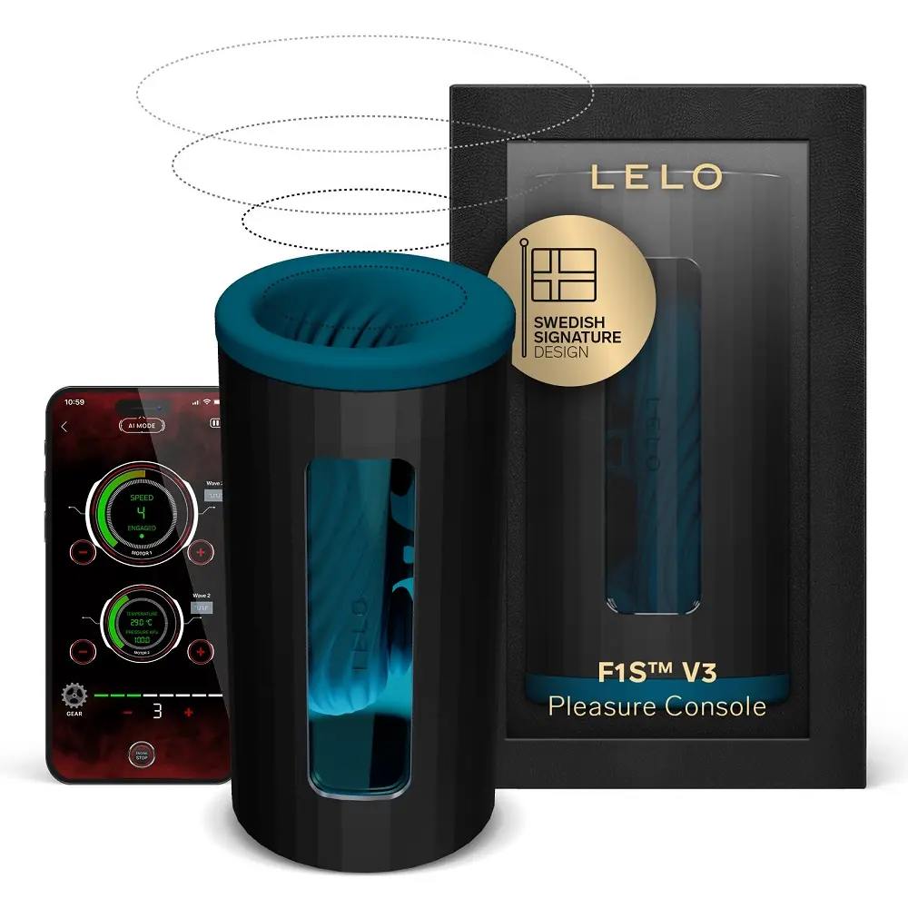 LELO F1S V3 AI Interactive Male Masturbator Blue - Image 6