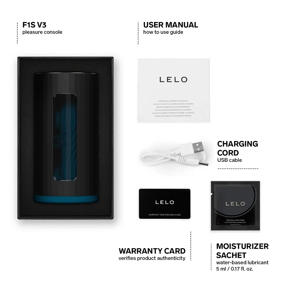 LELO F1S V3 AI Interactive Male Masturbator Blue - Image 7