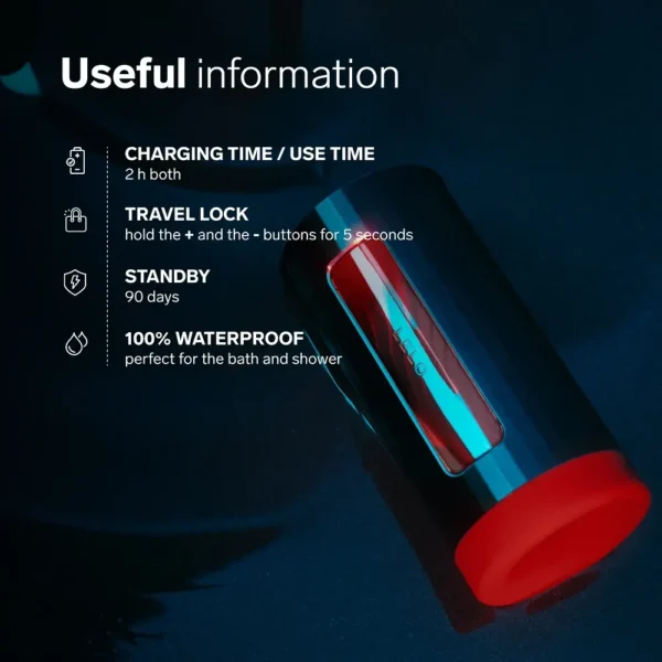 LELO F1S V3 AI Interactive Male Masturbator Blue - Image 10