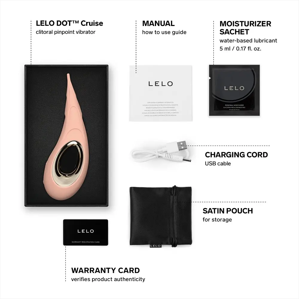 LELO Dot Cruise Clitoral Vibrator Peach Please - Image 6